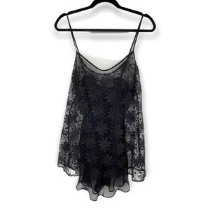 Victoria’s Secret Vintage Gold Label Black Lace Babydoll